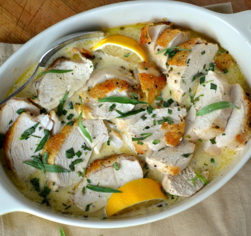 Roast Chicken with Tarragon