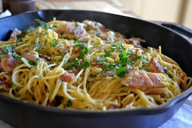 Breakfast Pasta Carbonara • The View from Great Island