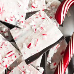 Festive peppermint bark,