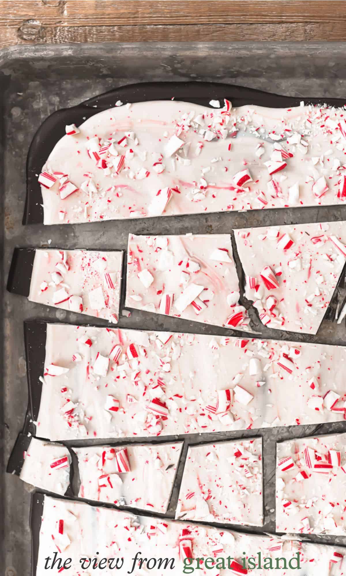 peppermint bark pin