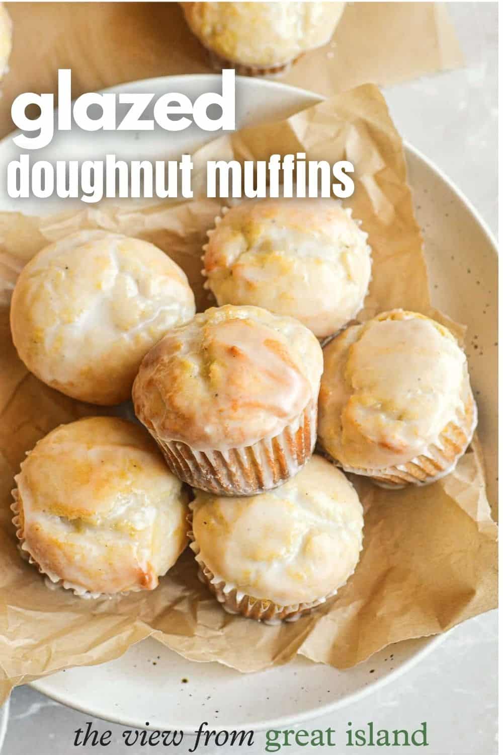 glazed buttermilk doughnut muffins pin.