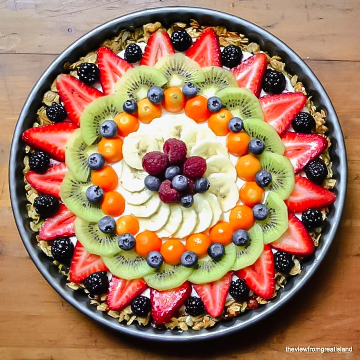 Fruit and Yogurt Breakfast Tart - Mothers Day Brunch