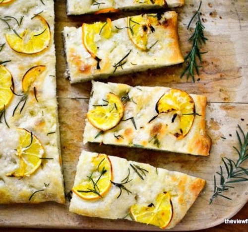 Easy Meyer Lemon and Rosemary Focaccia Bread