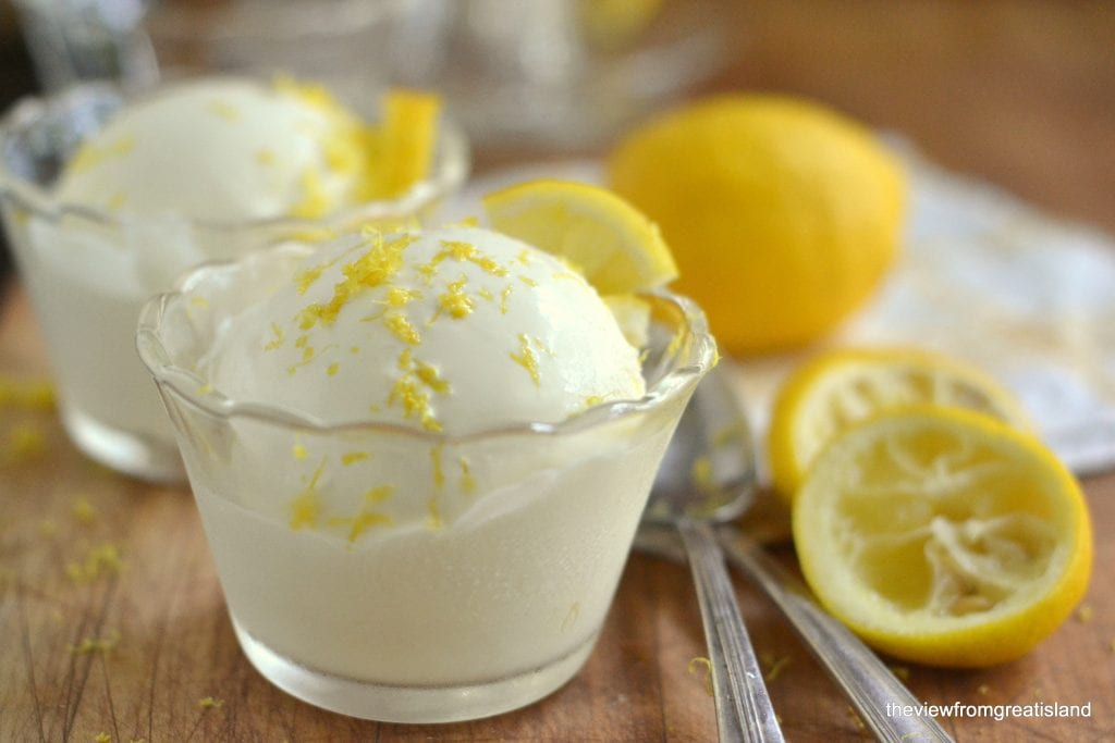 Fresh Lemon Ice Cream The View from Great Island