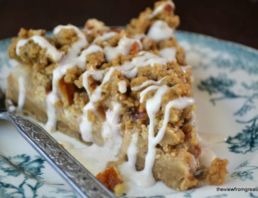 PEAR GINGERBREAD CRUMB CAKE 