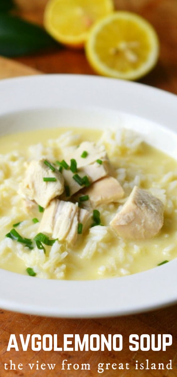 Greek Lemon Chicken Rice Soup (Avgolemono) - Tastefulventure