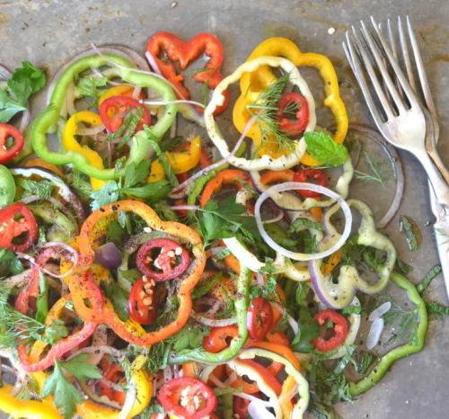 Sweet Bell Pepper and Onion Salad 2