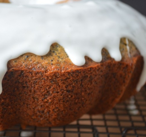 Glazed Grapefruit Poppy Seed Cake