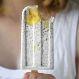 healthy chia seed pudding popsicles