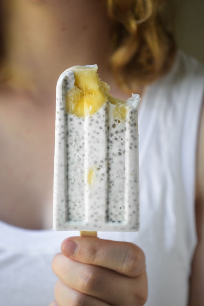 healthy chia seed pudding popsicles
