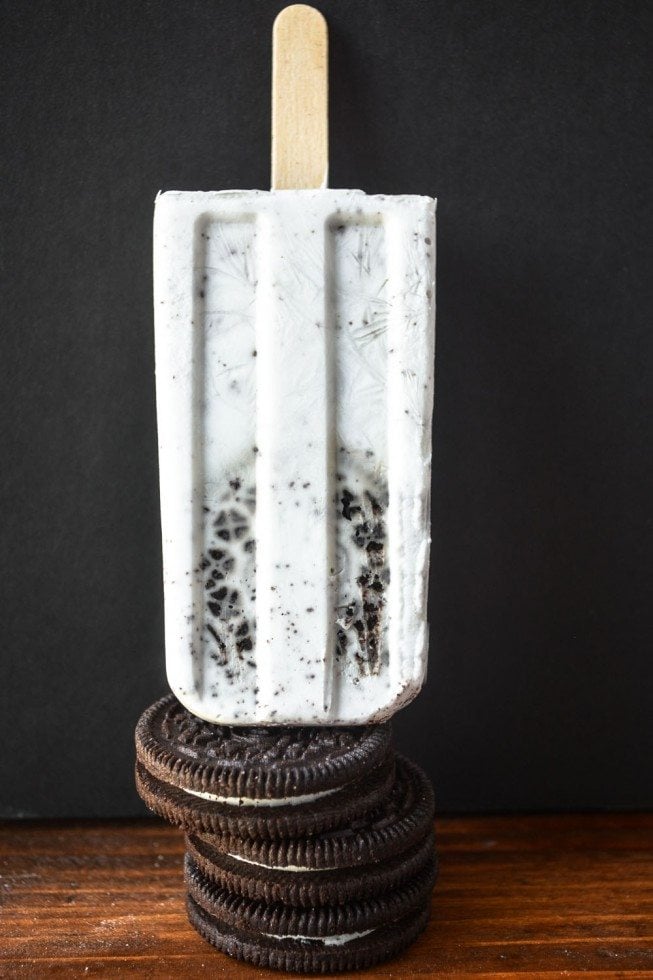 cookies and coconut cream popsicles