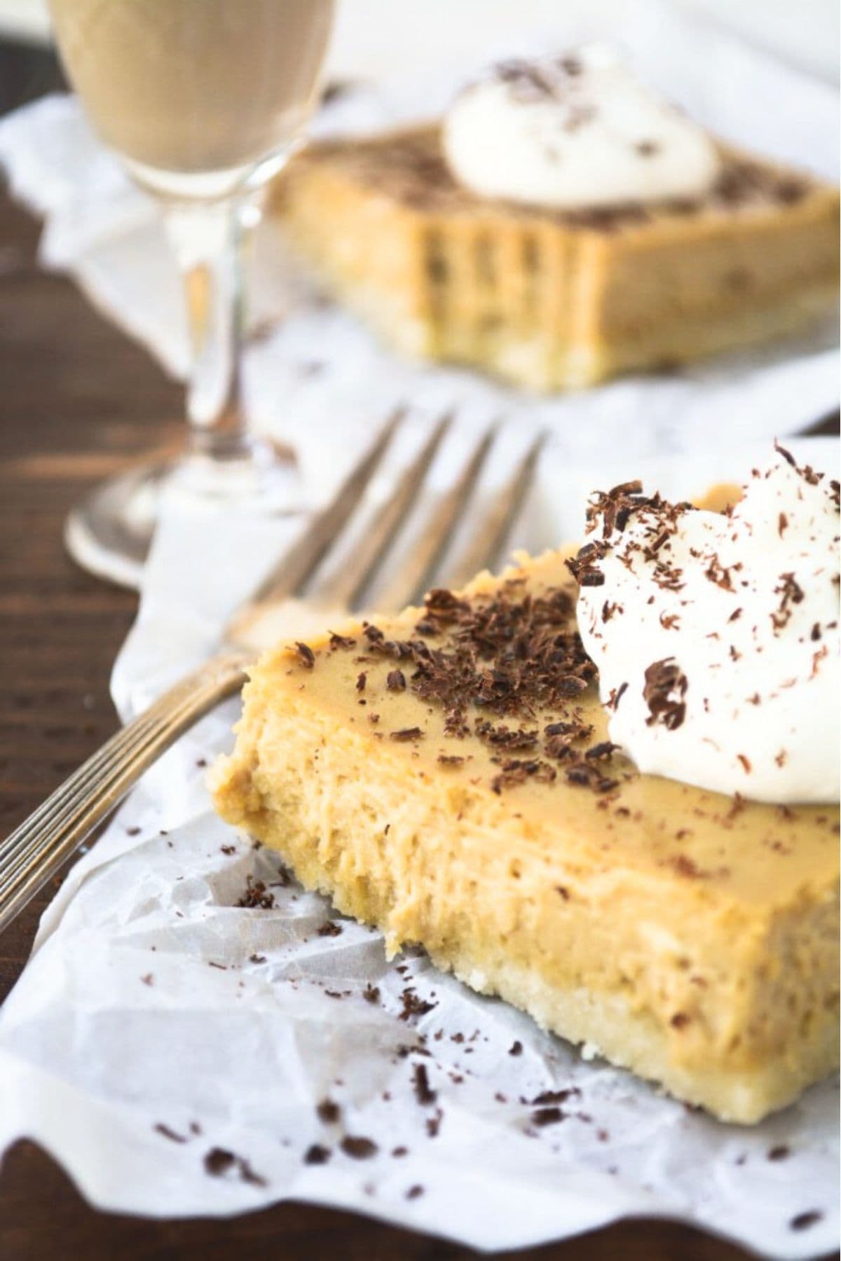 Cheesecake Bars with the flavors of Irish coffee blended right in