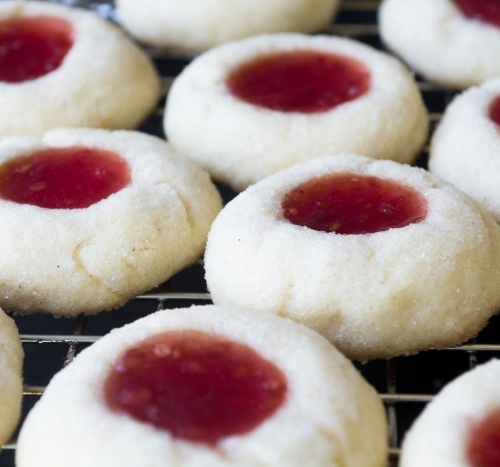 Simple Jam thumprint cookies should be in everyone's holiday cookie assortment