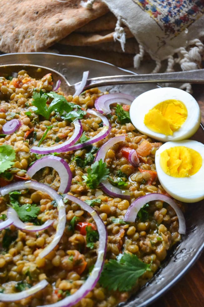 Instant Pot Dutch Oven Lentils w/ Cauliflower & Tahini - Catfish Out of  Water