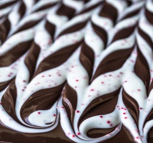 Easy swirled chocolate bark, two ways