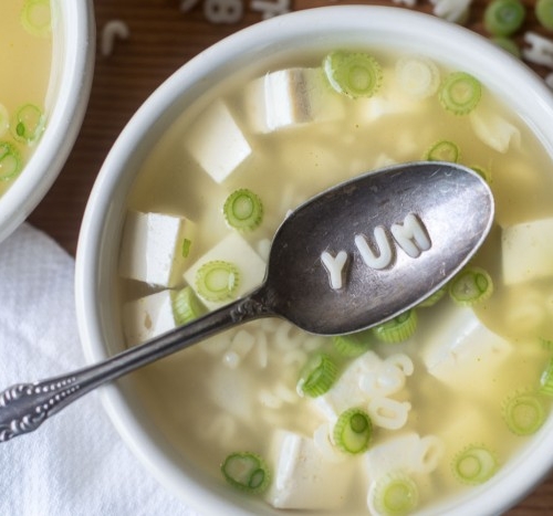 A quick and healthy Miso Alphabet Soup recipe