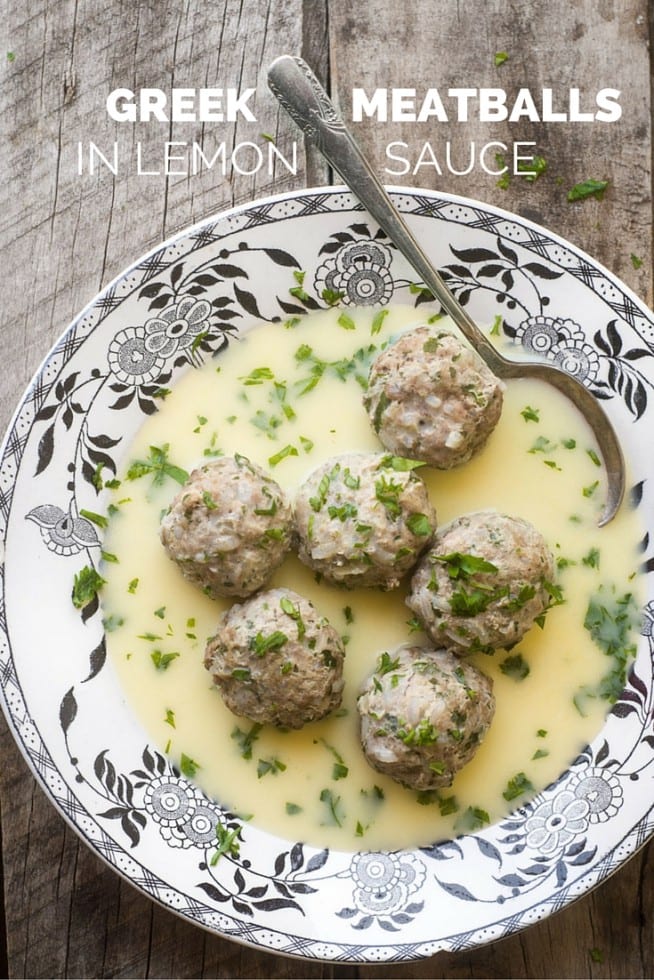 Greek Meatballs in Lemon Sauce • The View from Great Island