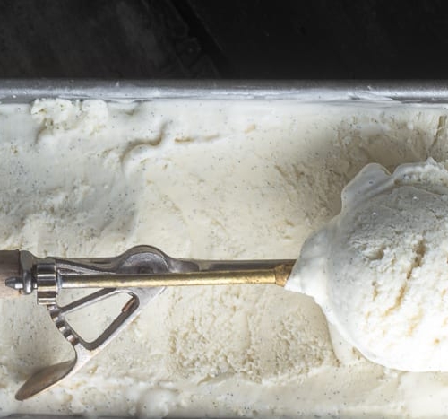 No Churn Vanilla Bean Ice Cream is quick and easy and full of intense vanilla flavor! | theviewfromgreatisland.com