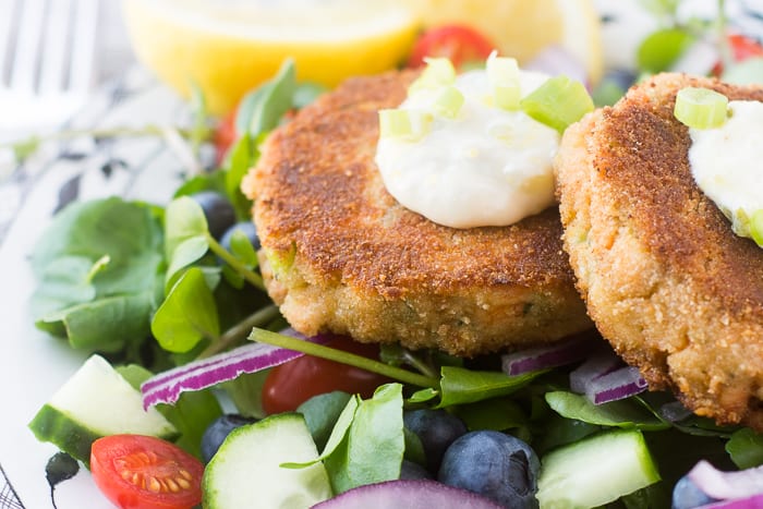 Salmon and Zucchini Burgers ~ theviewfromgreatisland.com