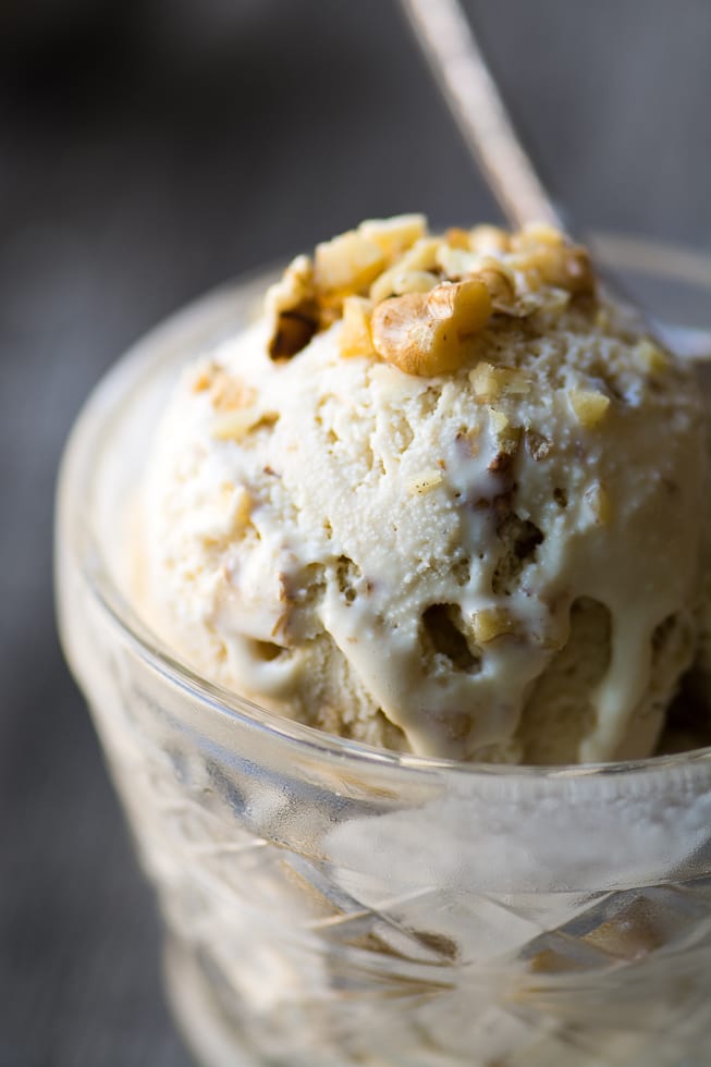 Maple Walnut Ice Cream – The Home Baked Vegan