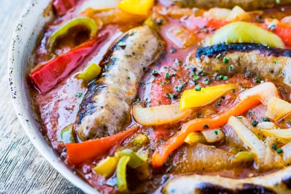 Easy Sausage and Peppers Recipe • The View from Great Island