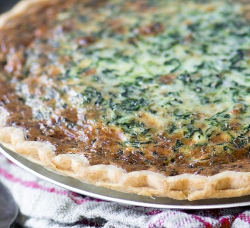 Spinach Artichoke Quiche ~ theviewfromgreatisland.com
