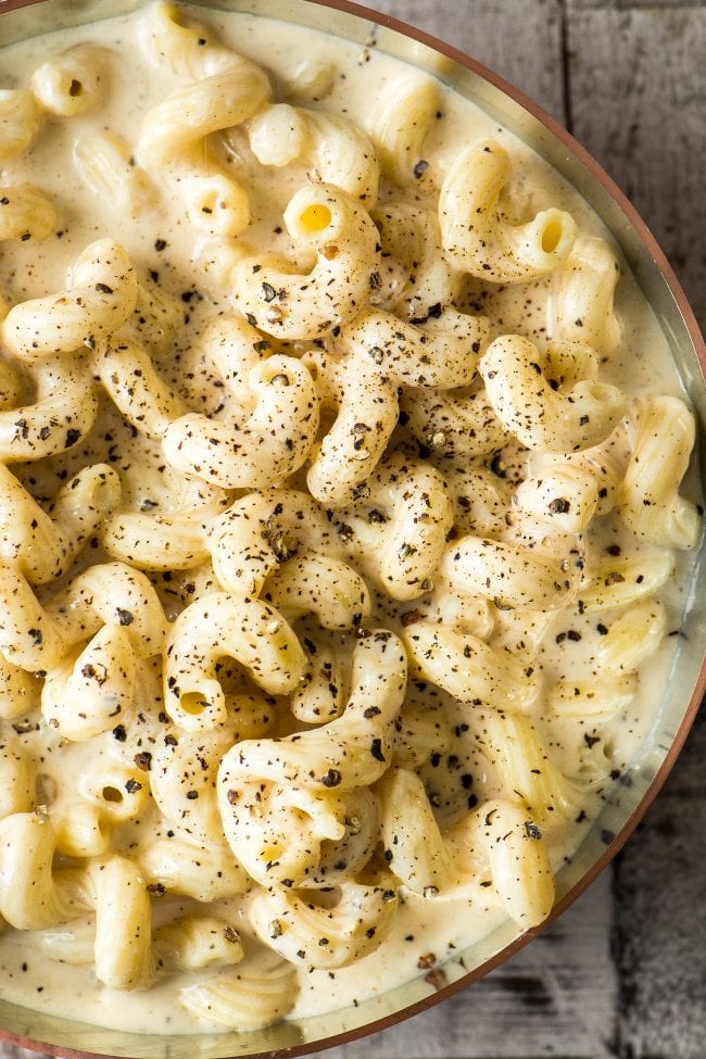 Cacio e Pepe Macaroni and Cheese