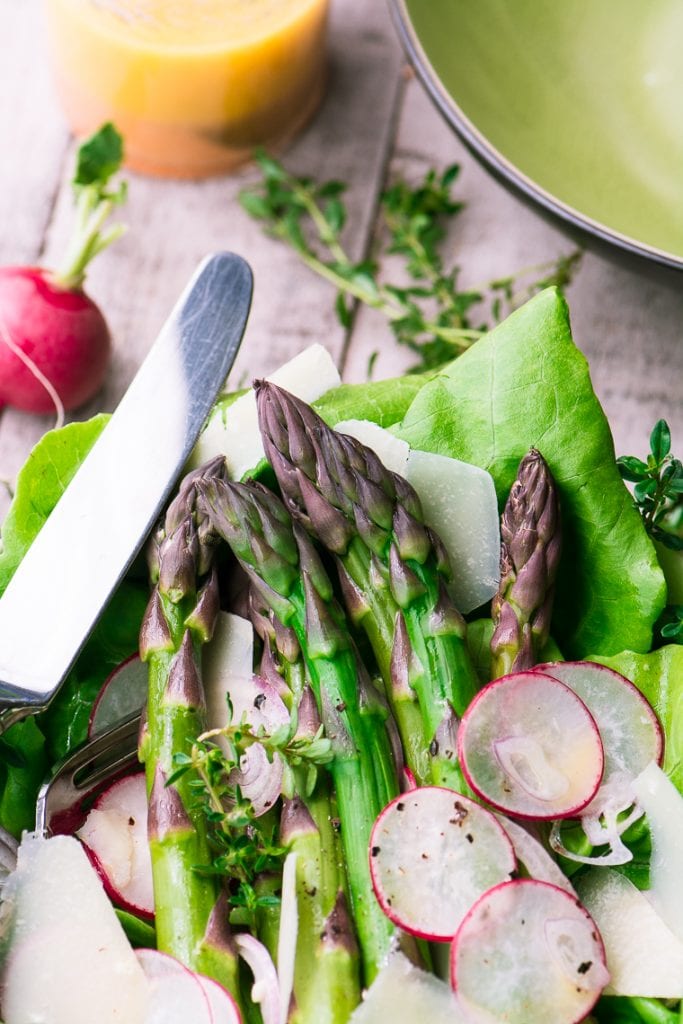 Asparagus Salad with Mimosa Vinaigrette • The View from Great Island