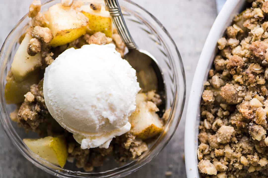 My Favorite Easy Pear Crisp, glutenfree and regular recipes • The View