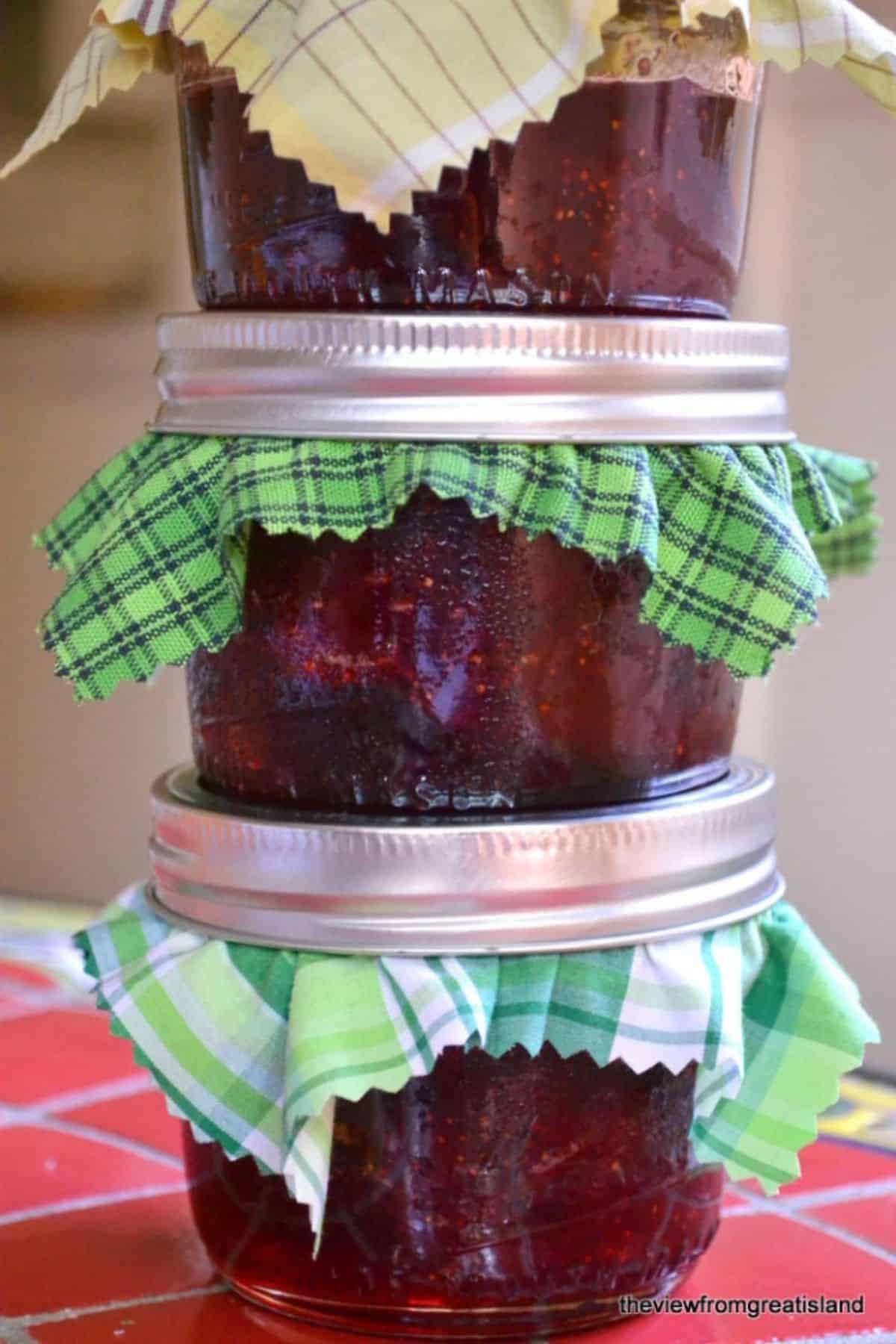 European style strawberry jam.