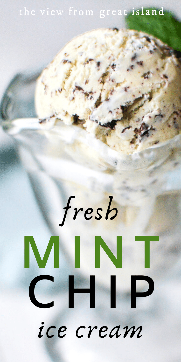 Mint Chocolate Chip Ice Cream (with essential oils), The Unrefined Kitchen