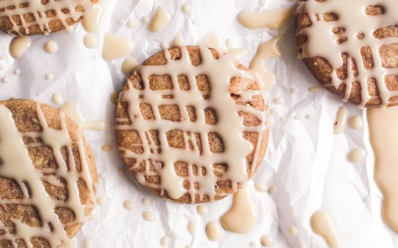 Honey Spice Cookies with glaze