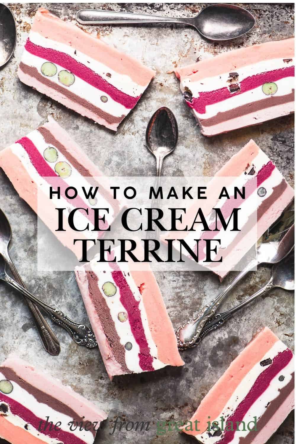 How to make an ice cream terrine pin.