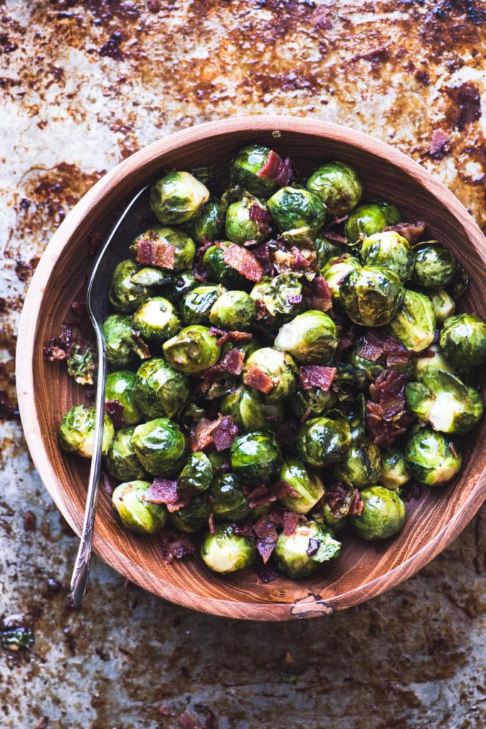 Brussels Sprouts with Bacon the irresistible side dish!
