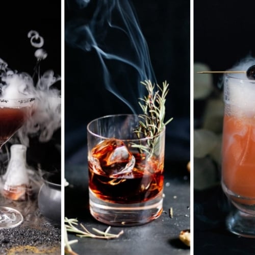 Halloween cocktails.