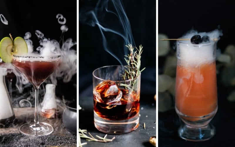 Halloween cocktails.