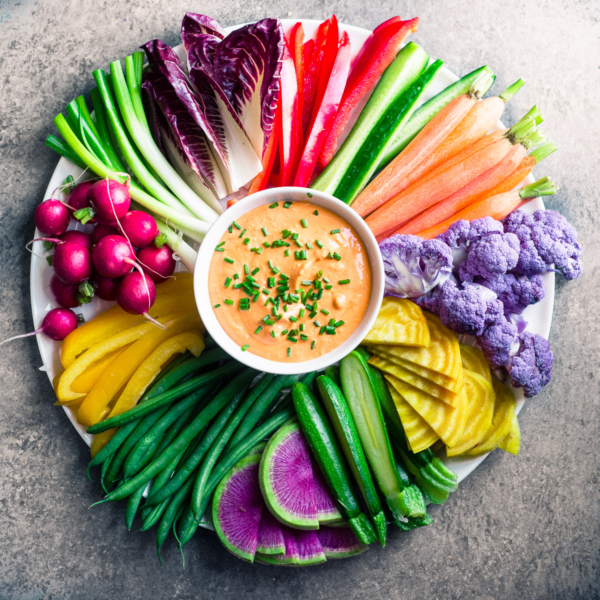 Rainbow Crudités with Fire Feta • The View from Great Island