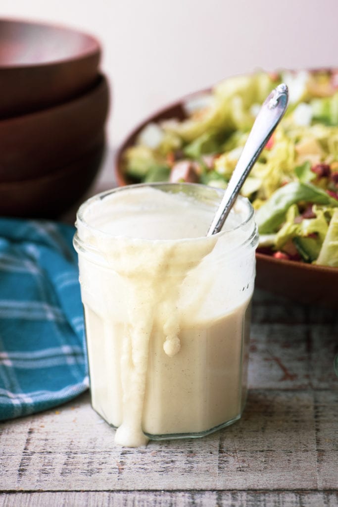 Sweet onion dressing for a chopped chef salad