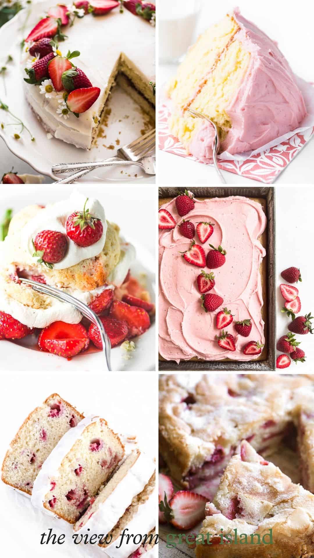 strawberry cakes pin