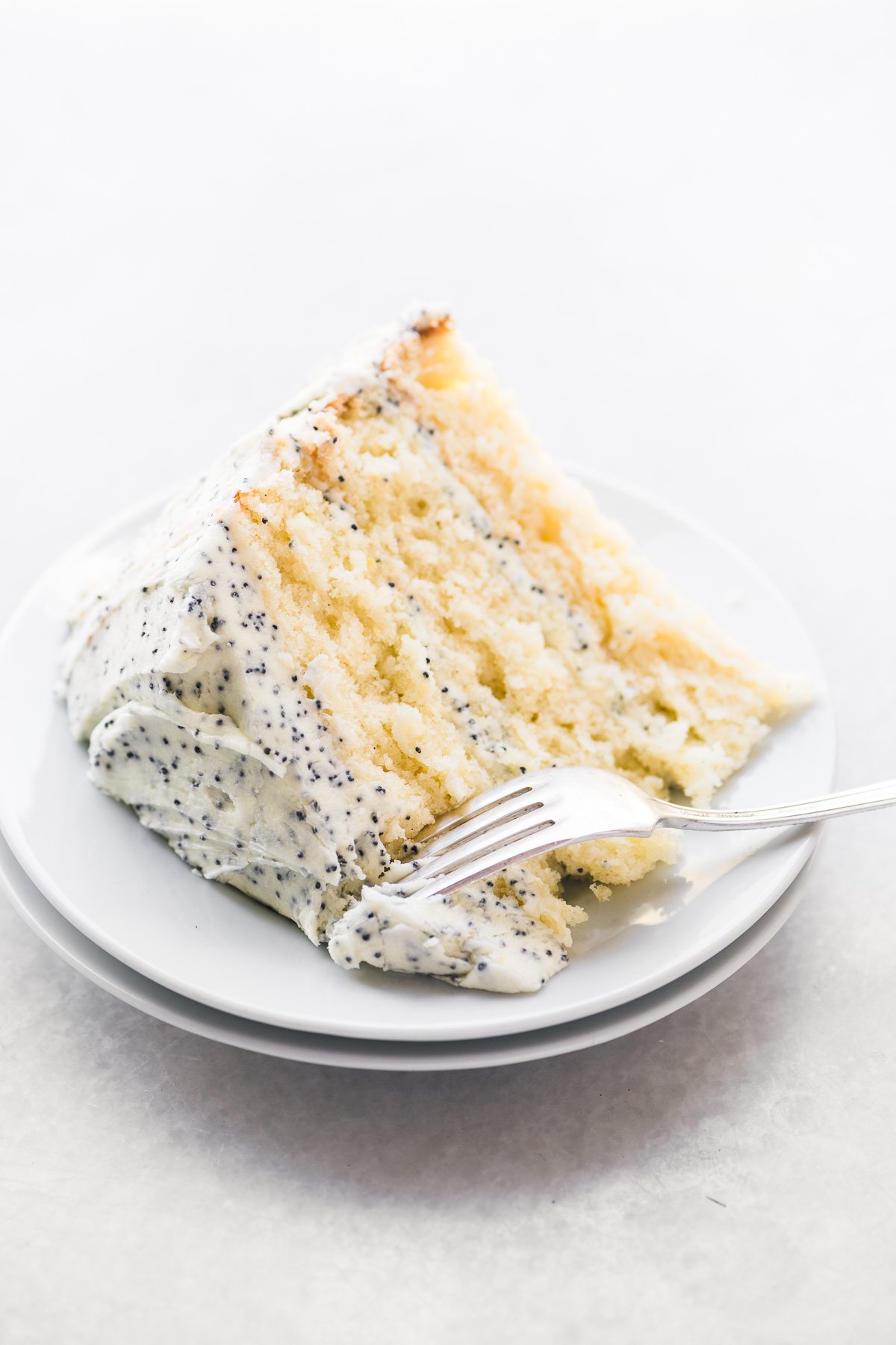 Lemon Layer Cake With Lemon Poppy Seed Buttercream The View From