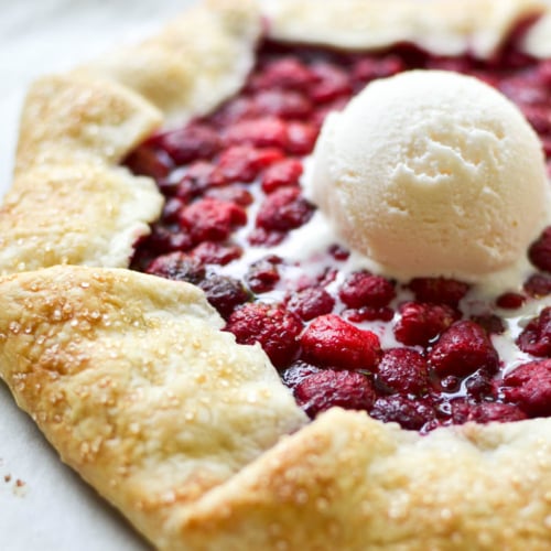 raspberry galette