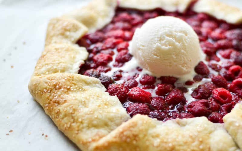 raspberry galette