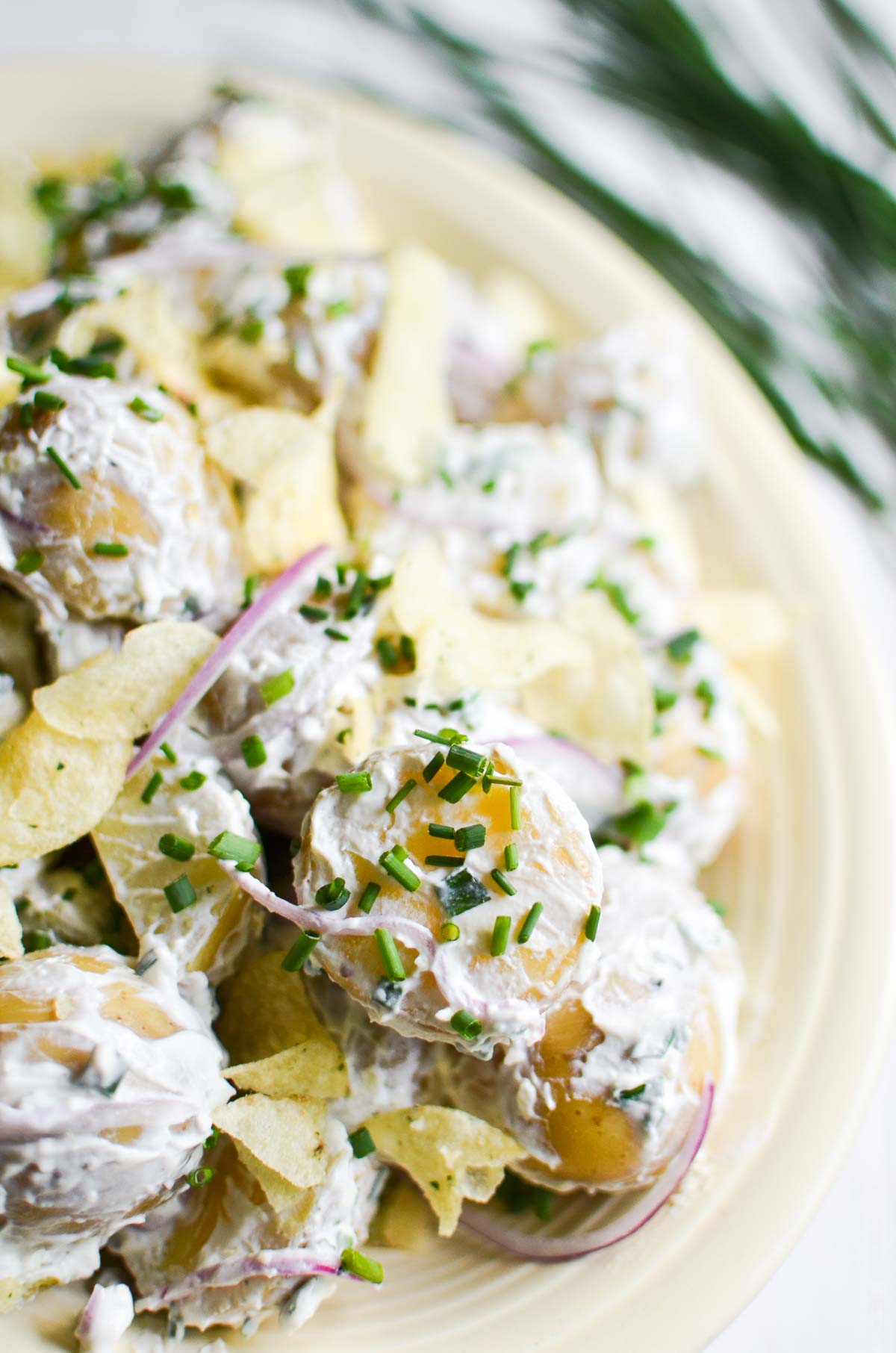 Sour Cream and Onion Potato Salad | The View from Great Island