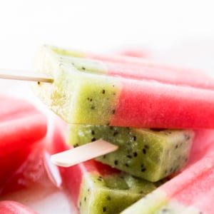 watermelon kiwi popsicles