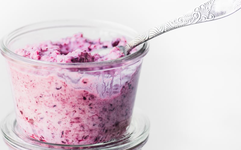 cranberry relish in a small glass jar