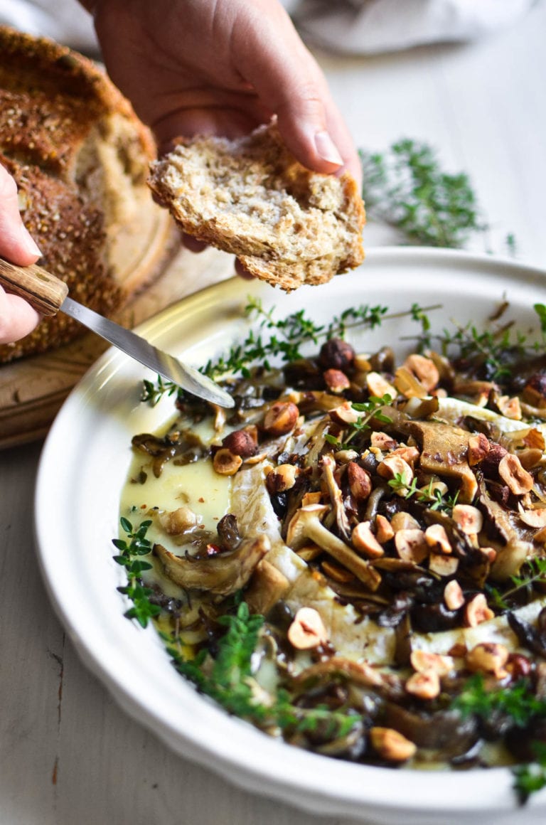 Wild Mushroom and Hazelnut Baked Brie • The View from Great Island