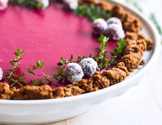 cranberry gingersnap pie
