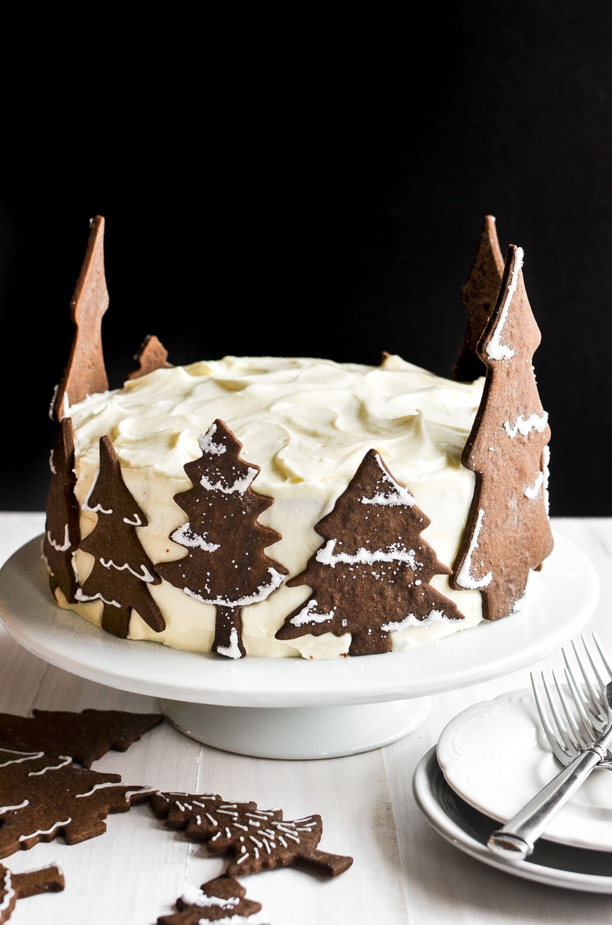 Christmas Snowy Village Cake Recipe (with video)