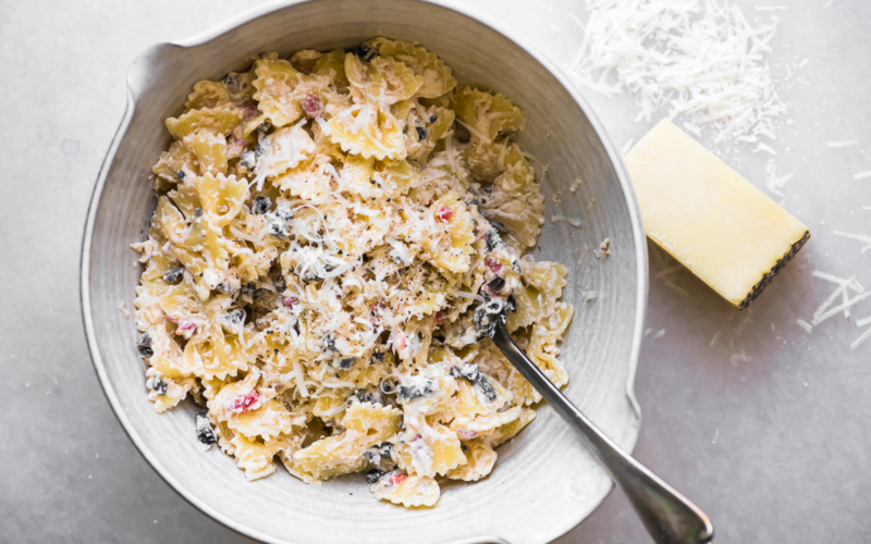 Asiago macaroni salad
