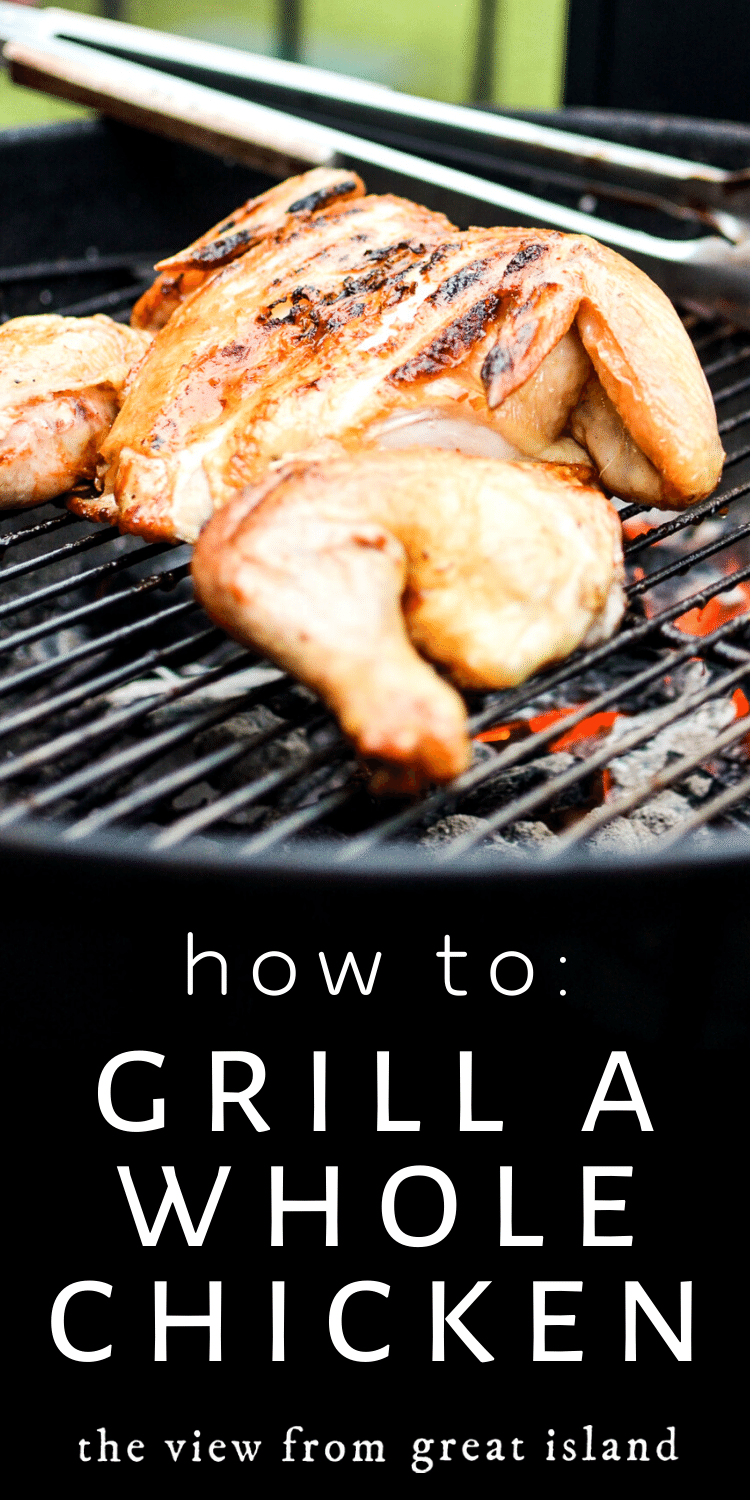 grill a whole chicken pin